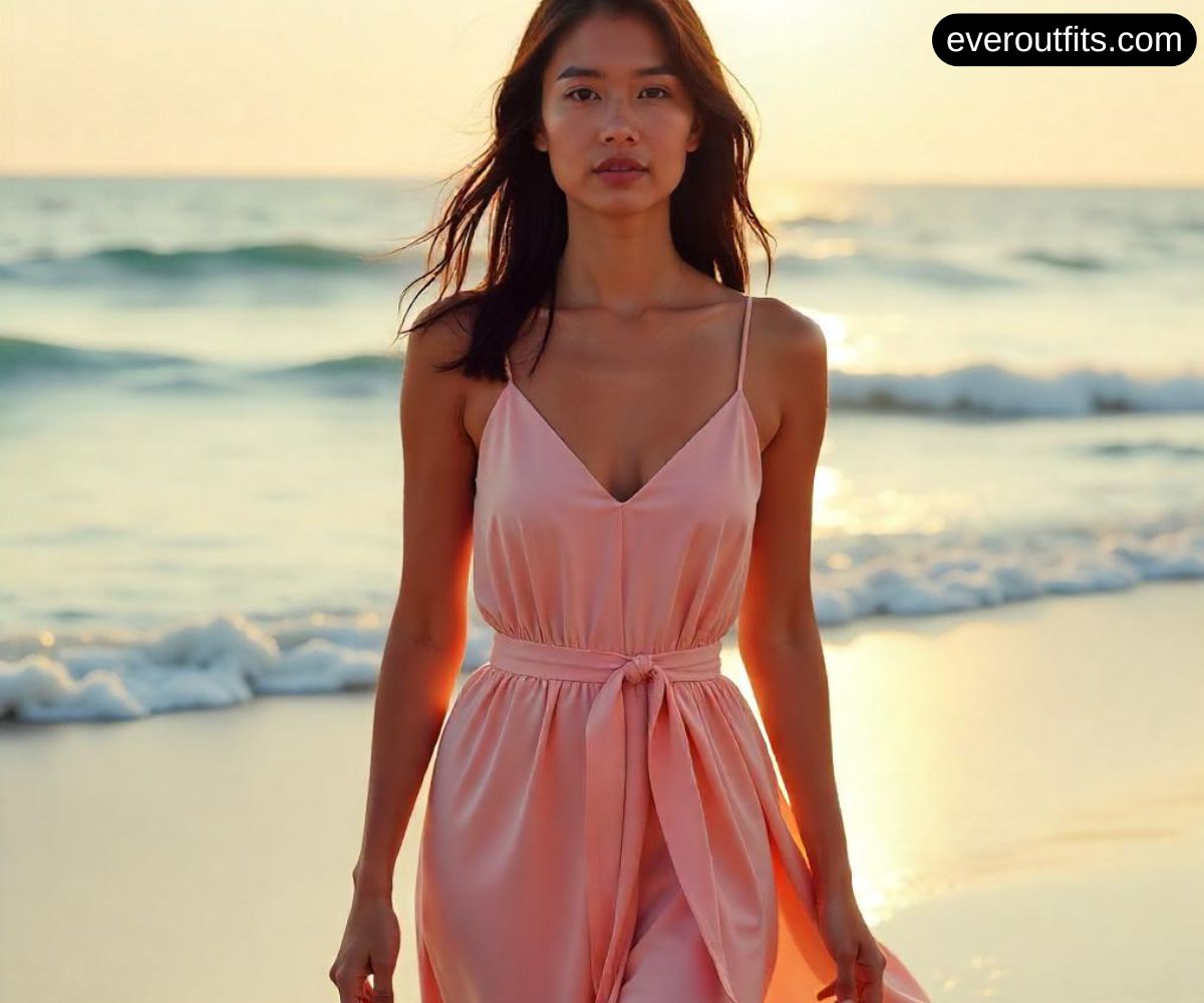 A-Line Dress with Belted Waist