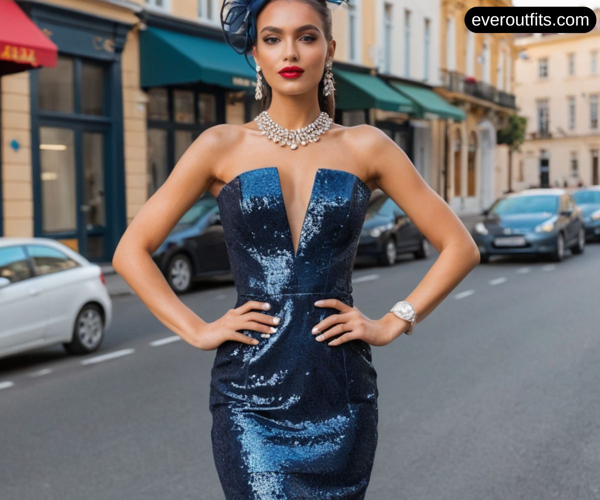 Cocktail Dress with Bold Accessories