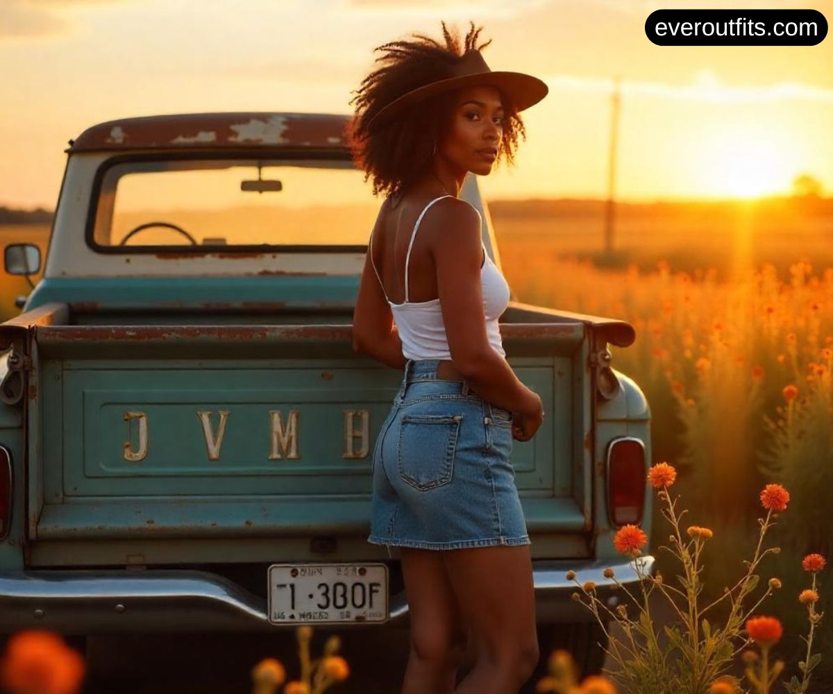 Cowgirl Denim Skirt