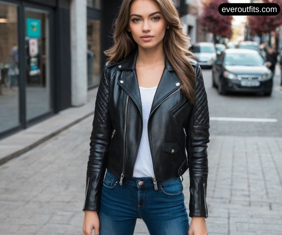Leather Jacket and Skinny Jeans