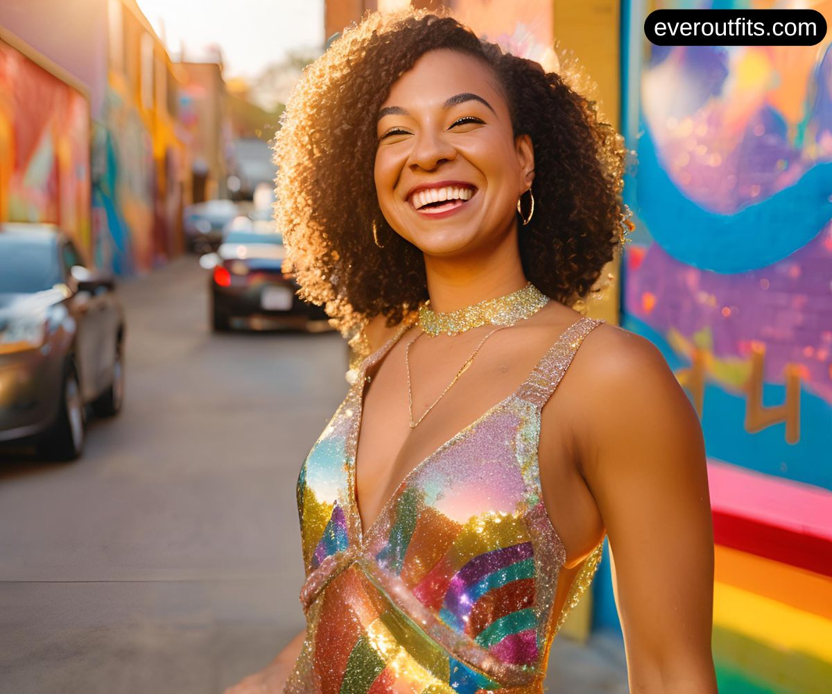 Rainbow Glitter Dress