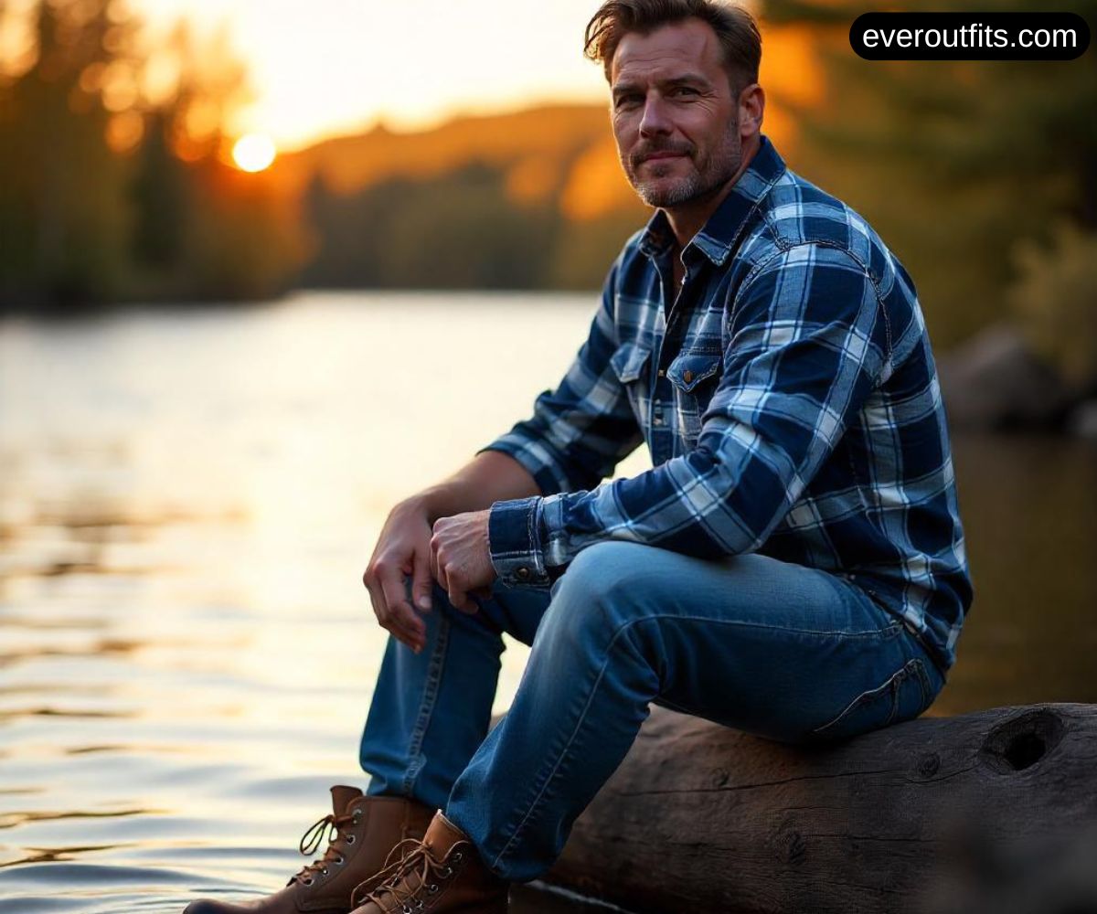 Casual Flannel and Jeans