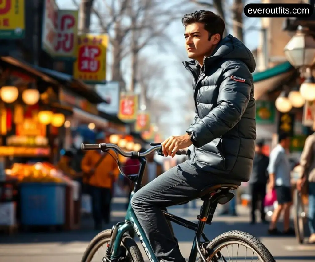 Casual Street Style with a Black Puffer Jacket