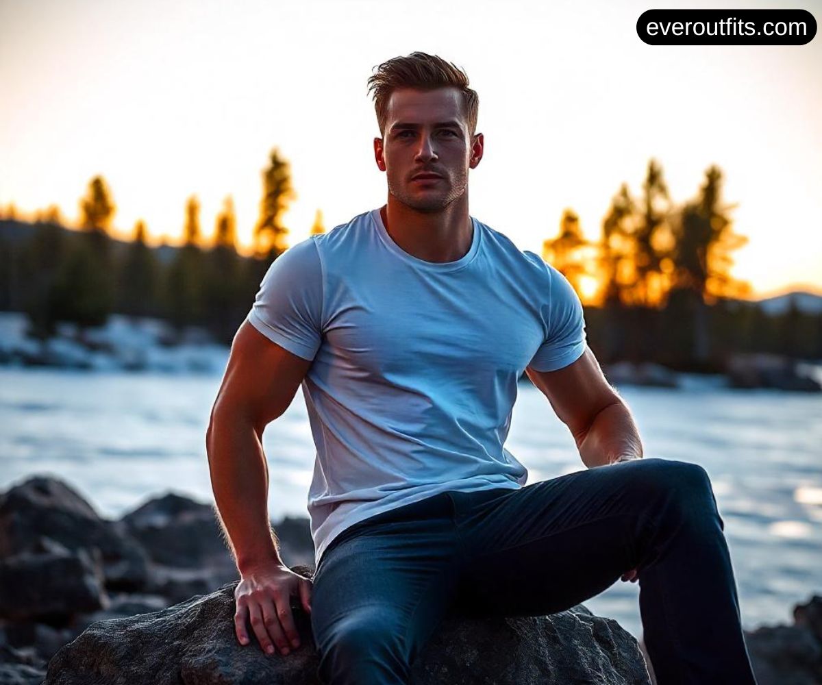 Classic White T-Shirt and Skinny Jeans