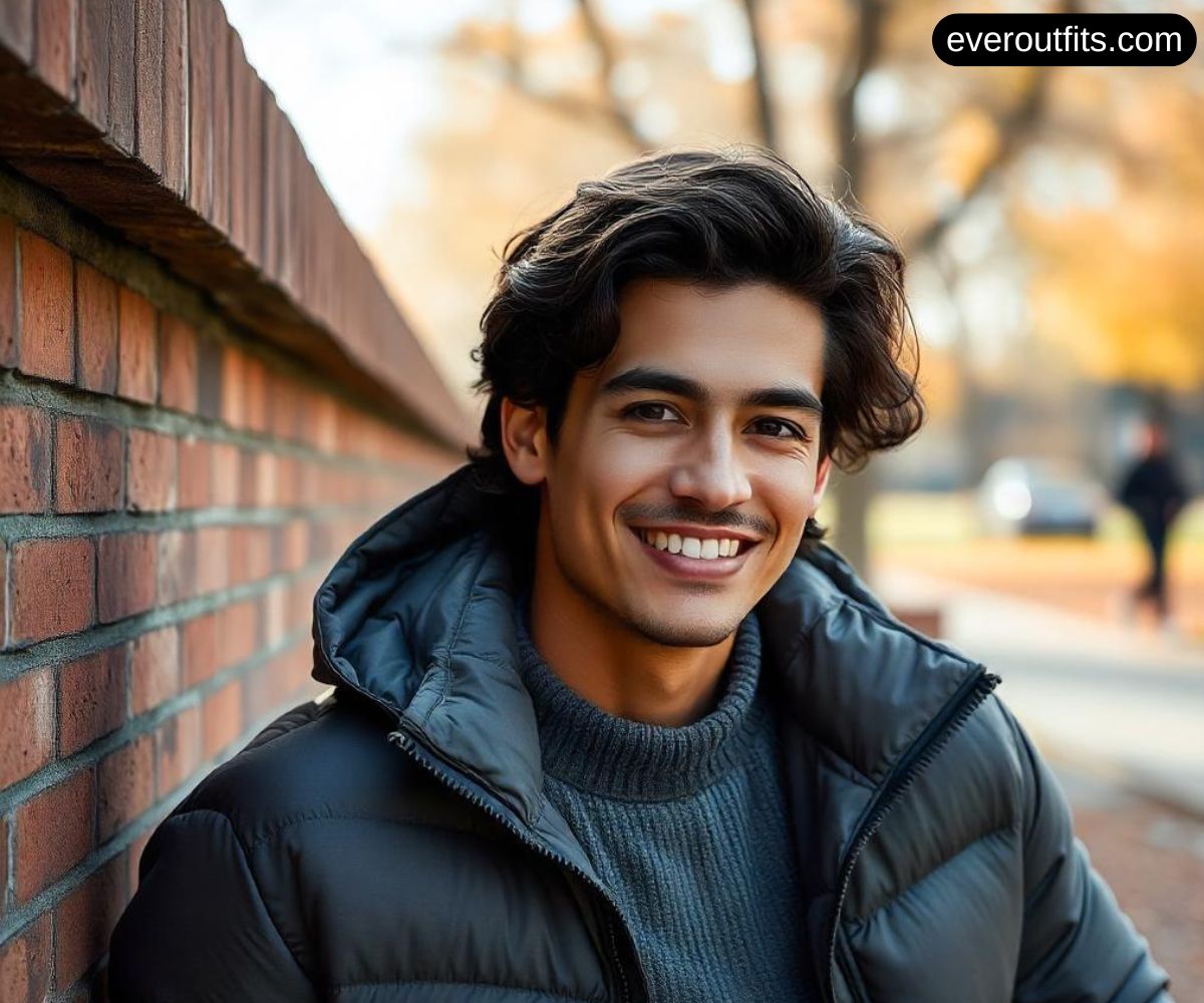 Layered Look with a Grey Puffer Jacket