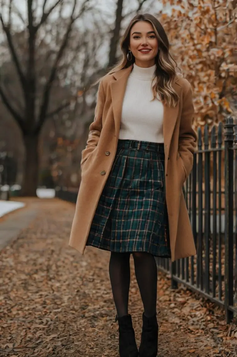 50+ Stylish Winter Skirt Outfit Ideas to Stay Warm and Chic