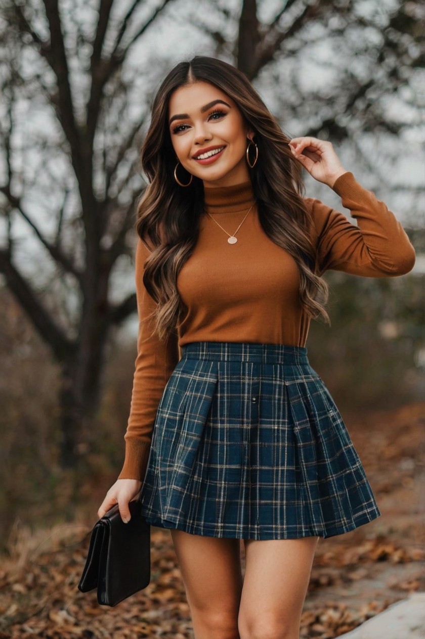 50+ Stylish Winter Skirt Outfit Ideas to Stay Warm and Chic
